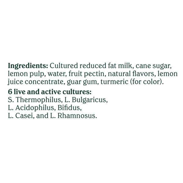 Chobani Reduced Fat Greek Lemon Blended Yogurt