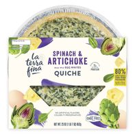 La Terra Fina Spinach & Artichoke Quiche️ DestGlow