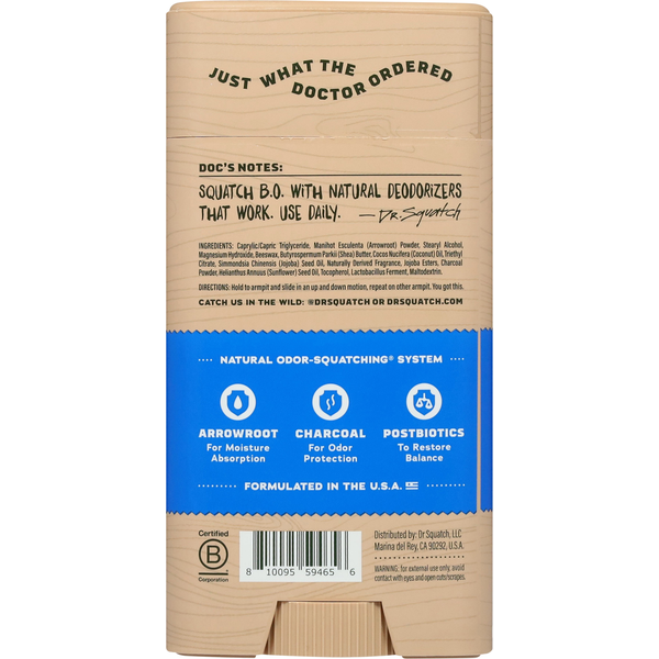 Dr. Squatch Odor Squatching Aluminum Free Men&