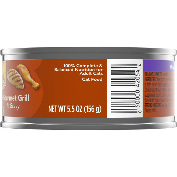 Purina Friskies Gravy Wet Cat Food, Meaty Bits Gourmet Grill