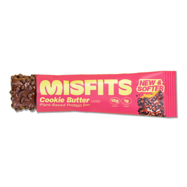 Misfits Plant Based Protein Bar, Vegan, High Protein, Cookie Butter