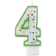 Wilton Green Number 4 Birthday Candle️