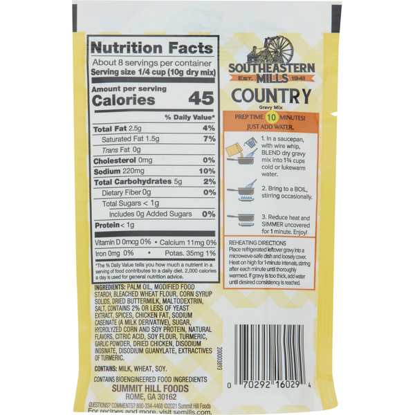 Southeastern Mills Gravy Mix, Country