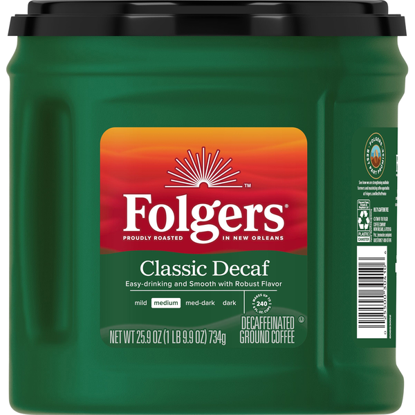Folgers Ground Classic Decaf Coffee