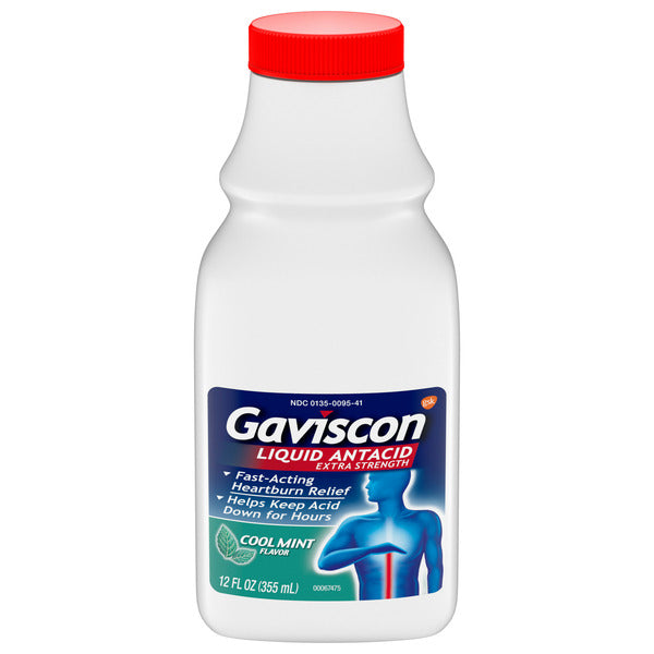 Gaviscon Extra Strength Cool Mint Liquid Antacid