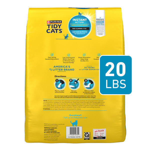 Purina Tidy Cats Instant Action Non Clumping, Low Tracking Cat Litter
