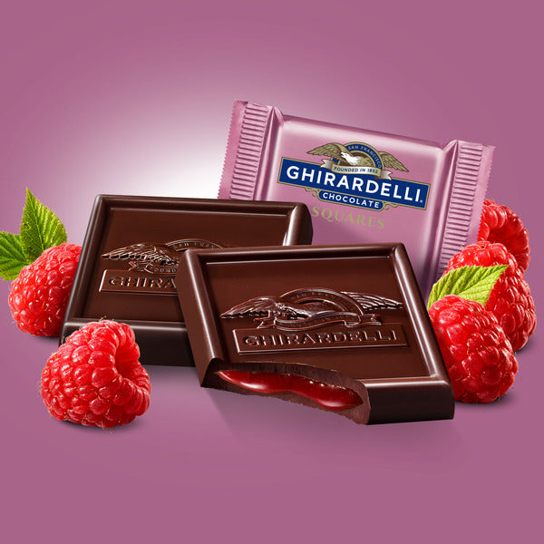 Ghirardelli Dark Chocolate Raspberry Squares
