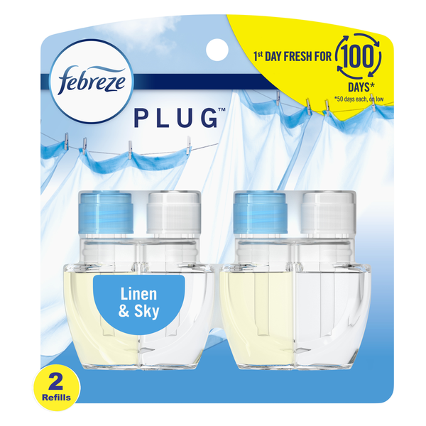 Febreze PLUG Air Freshener, Linen & Sky