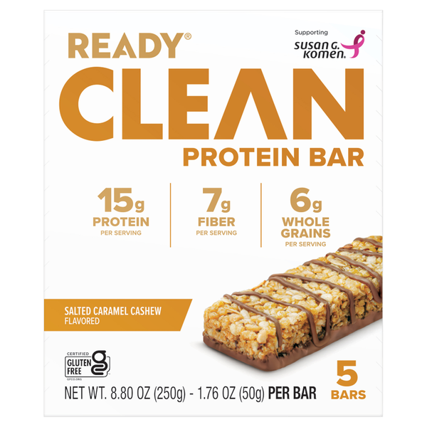 Ready Clean Salted Caramel Cashew Flavored Protein Bar