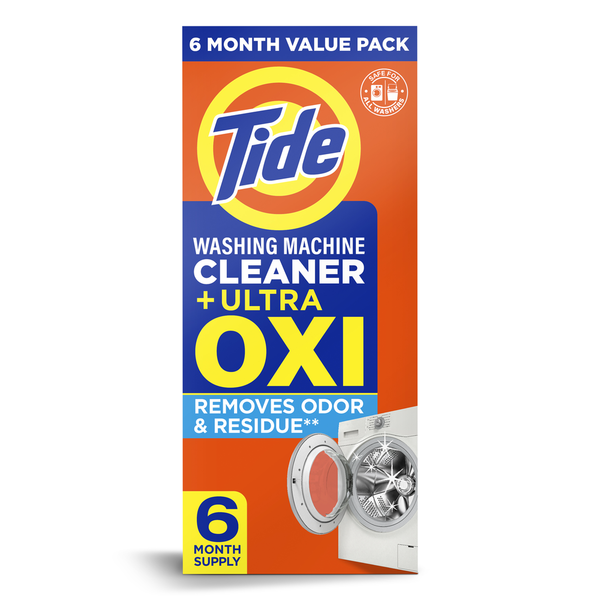 Tide + Ultra Oxi Washing Machine Cleaner 6 Month Value Pack