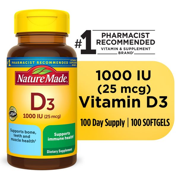 Nature Made Vitamin D3 1000 Liquid Softgel