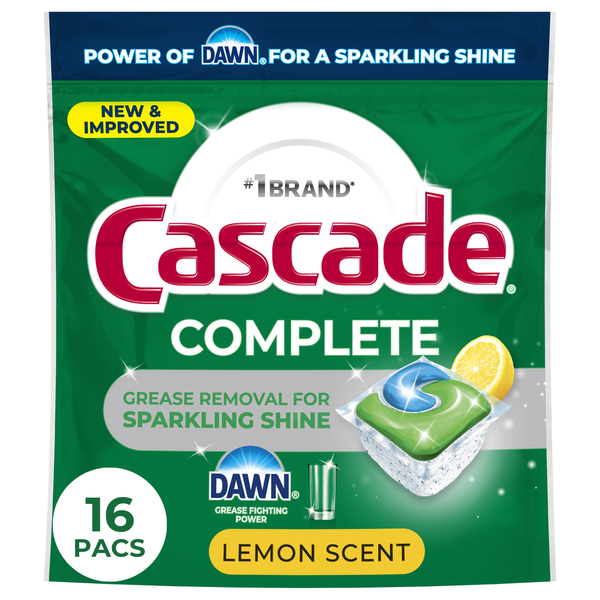 Cascade Complete Dishwasher Detergent Lemon