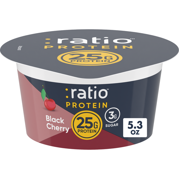 Ratio Protein Black Cherry Yogurt Cultured Dairy Snack