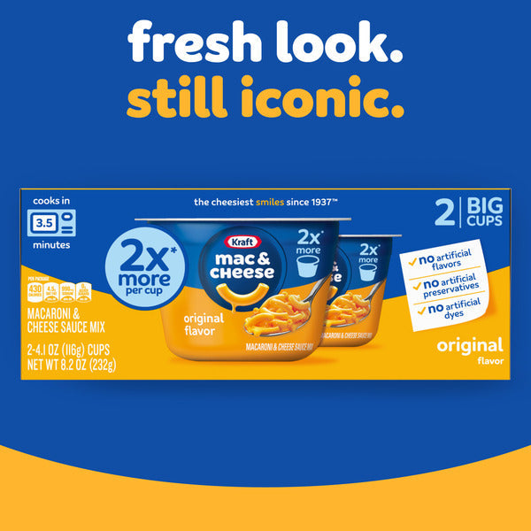 Kraft Original Flavor Mac & Cheese Dinner Big Cups