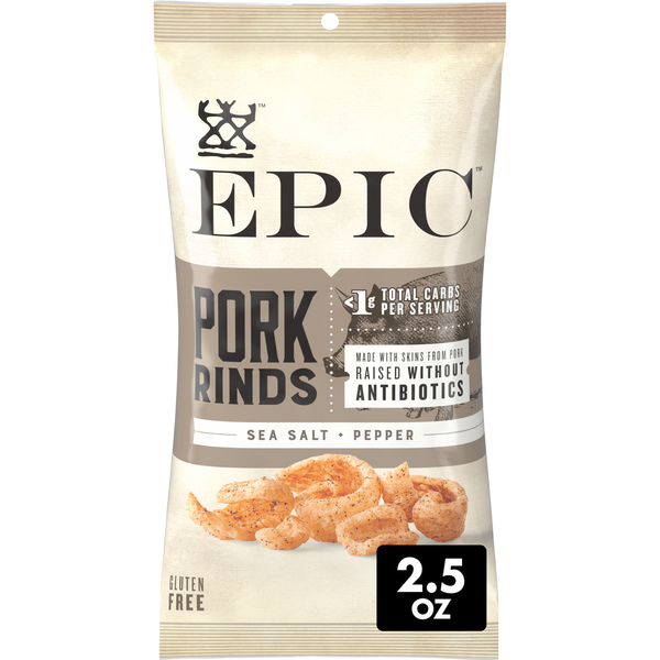 EPIC Sea Salt and Pepper Pork Rinds