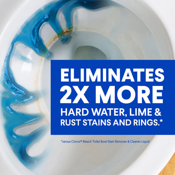 Clorox Toilet Bowl Cleaner Heavy Duty Stain and Ring Remover, Bleach Free, Arctic Clean