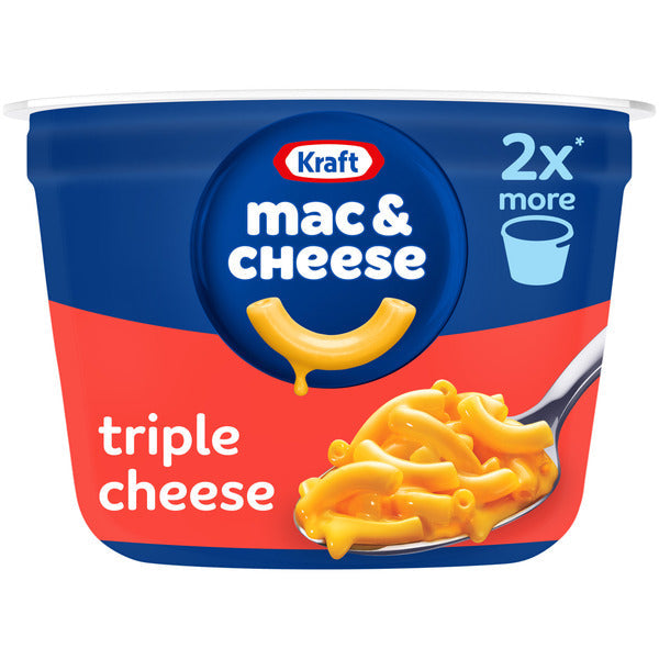 Kraft Triple Cheese Mac & Cheese Easy Microwavable Big Cup Dinner