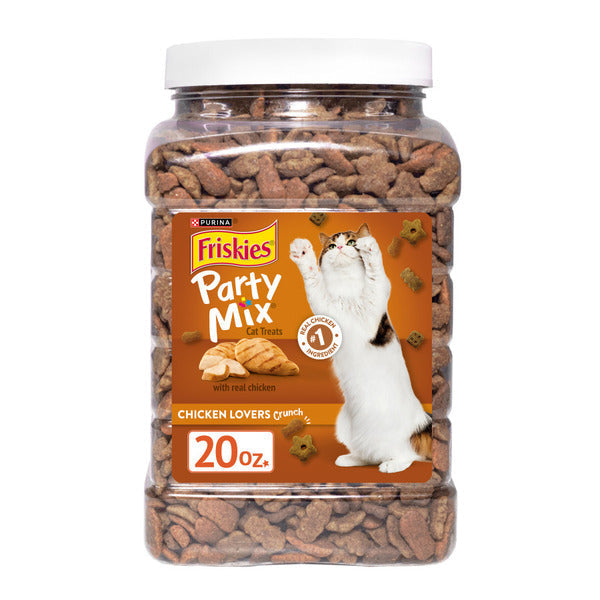 Purina Friskies Purina Cat Treats, Party Mix Chicken Lovers Crunch