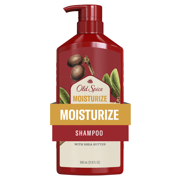 Old Spice Moisturize with Shea Butter, Shampoo for Men