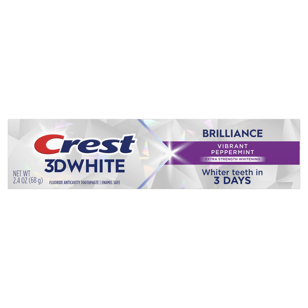 Crest 3D White Brilliance Vibrant Peppermint Teeth Whitening Toothpaste