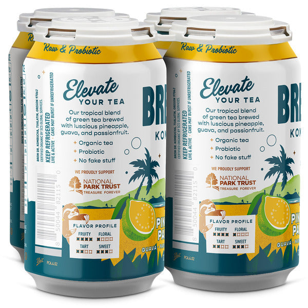 Brew Dr. Kombucha Pineapple Paradise, Organic Kombucha