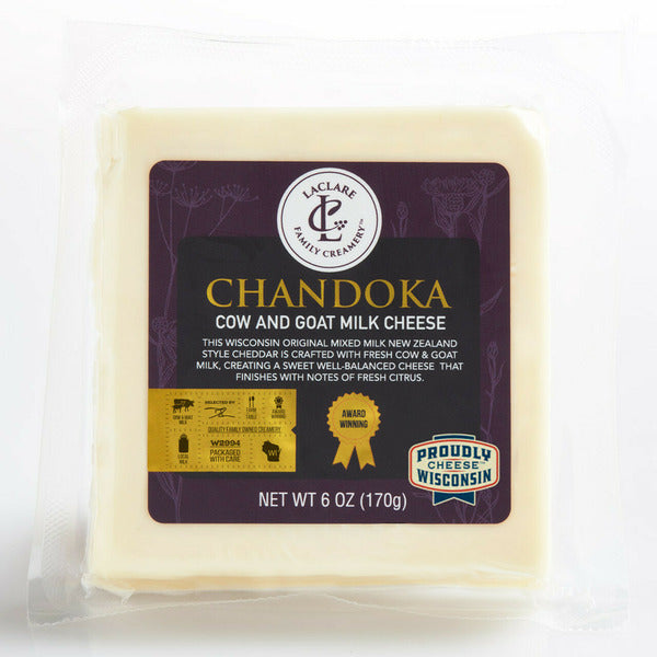 LaClare Family Creamery Chandoka, Cow and Goat Milk Cheese