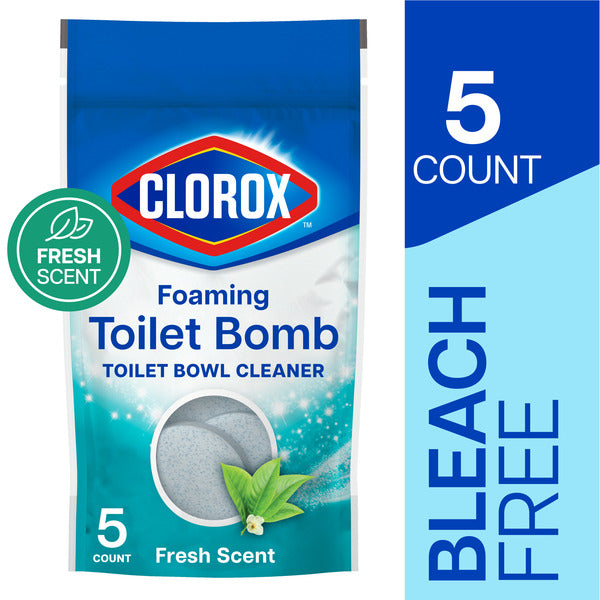 Clorox Foaming Toilet Bomb Toilet Bowl Cleaner, Bleach Free, Fresh Scent