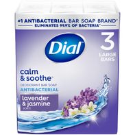 Dial Antibacterial Bar Soap, Calm & Soothe, Lavend...
️