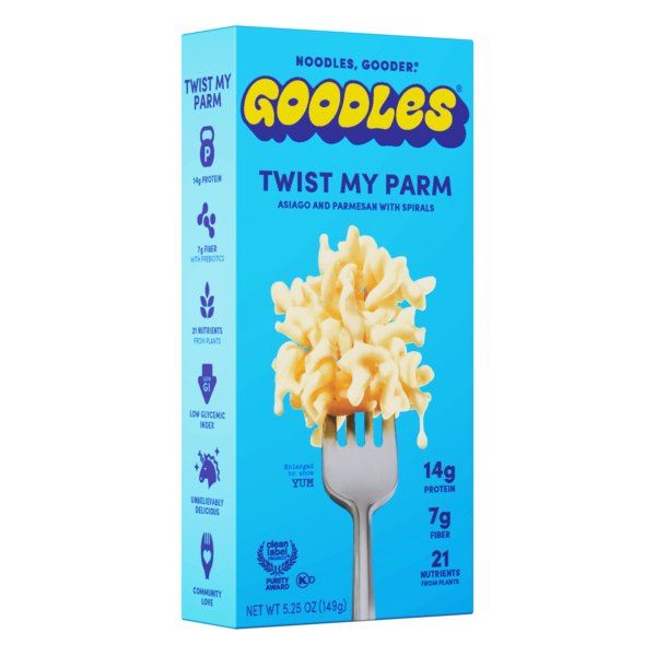 Goodles Twist My Parm Asiago and Parmesan Protein Mac & Cheese