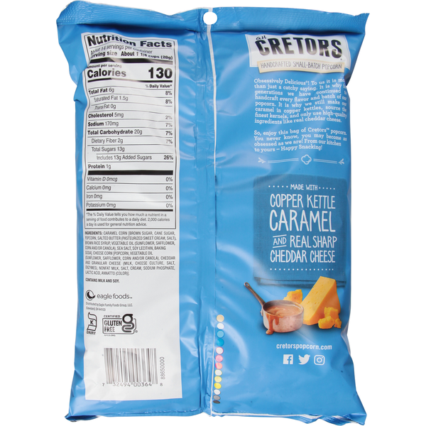 G.H. Cretors Popcorn, Cheese & Caramel Mix