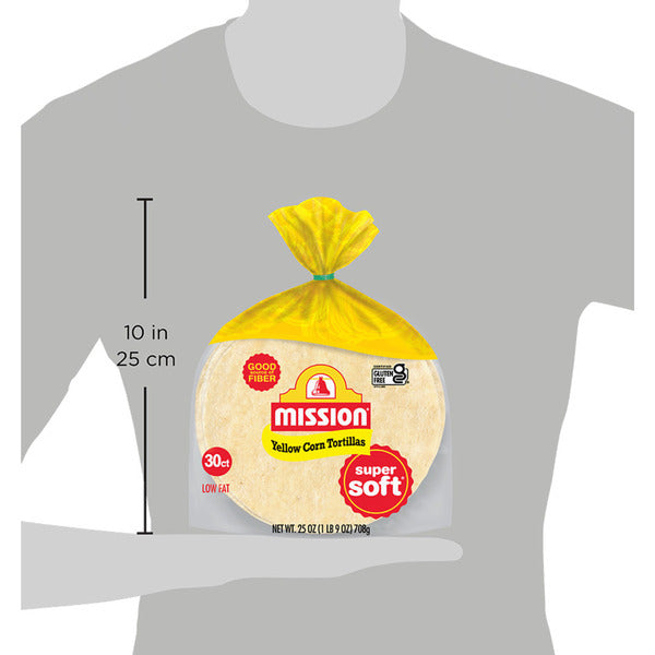 Mission Super Soft Yellow Corn Tortillas, 30 Count