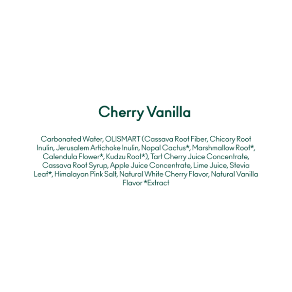 OLIPOP Prebiotic Soda, Cherry Vanilla