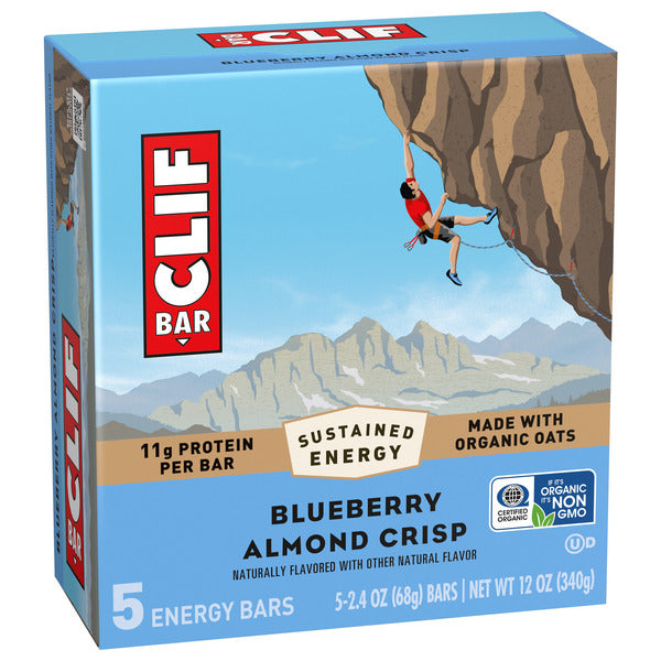 CLIF BAR Energy Protein Bars, Blueberry Almond Crisp, Non-Gmo 12 oz