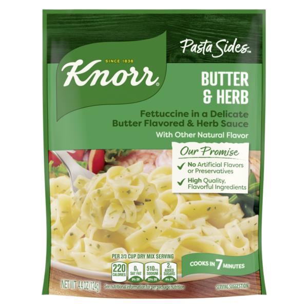 Knorr Pasta Sides Butter & Herb Fettuccine