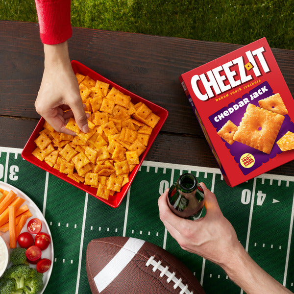 Cheez-It Cheddar Jack Cheese Crackers, Baked Snack Crackers, 12.4 oz