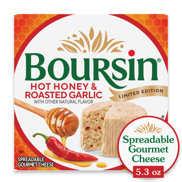 Boursin Gourmet Hot Honey & Roasted Garlic Spreadable Cheese