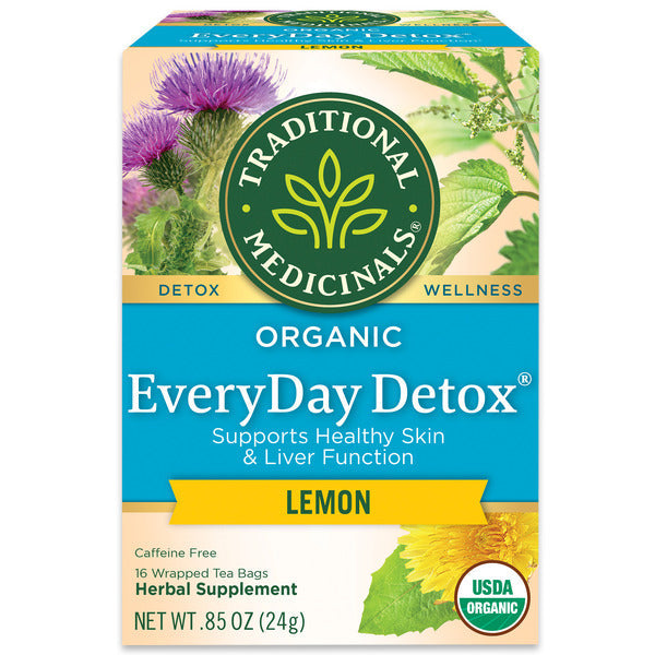 Traditional Medicinals Organic EveryDay Detox Lemon, Caffeine Free Herbal Tea
