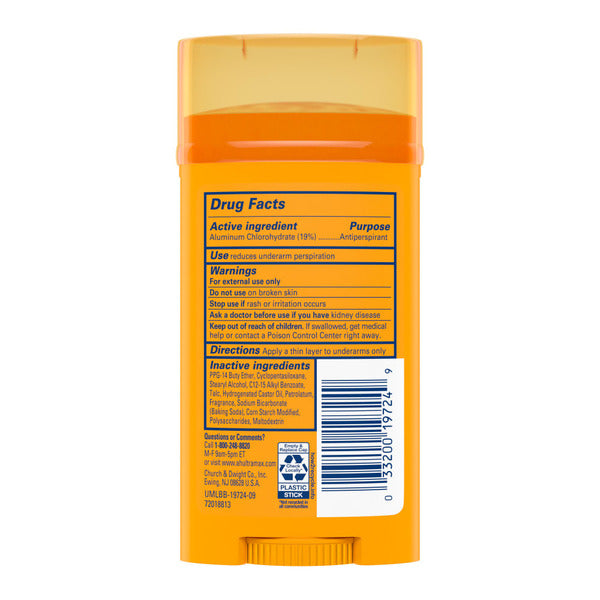 Arm & Hammer Ultra Max Fresh Advanced Sweat Control Antiperspirant Solid