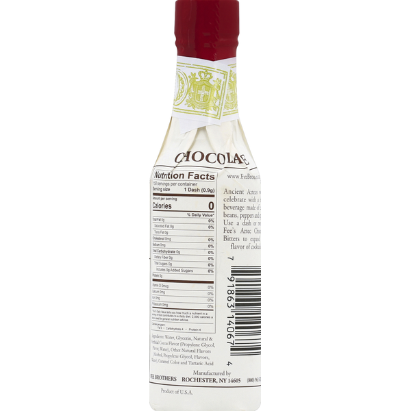 Fee Brothers Bitters, Chocolate, Aztec