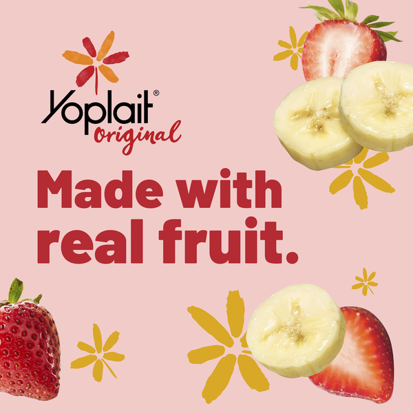 Yoplait Original Low Fat Strawberry Banana Yogurt Cup