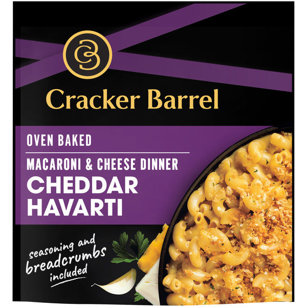 Cracker Barrel Cheddar Havarti Oven Baked Mac & Cheese Dinner