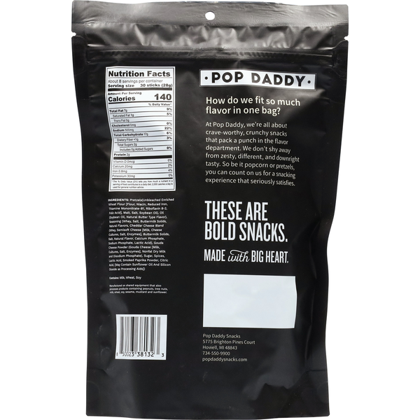 Pop Daddy Pretzels Beer Cheese Pretzel Sticks