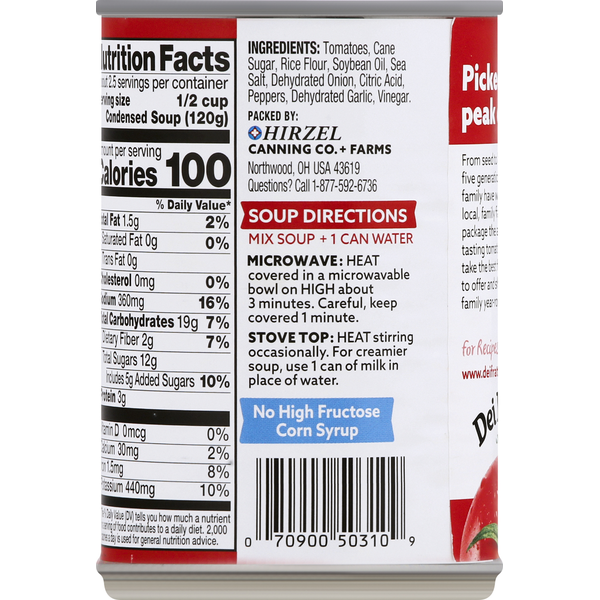 Dei Fratelli Tomato Soup, Gluten Free, Condensed