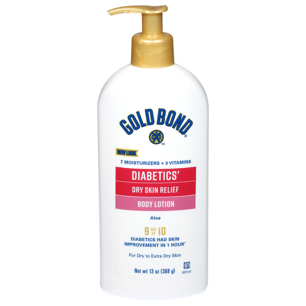 Gold Bond Body Lotion, Dry Skin Relief, Diabetics&