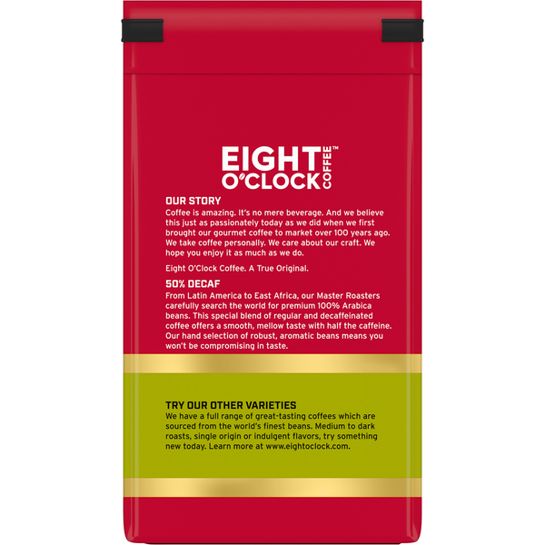 Eight O’Clock 50% Decaf Ground Medium Roast Coffee