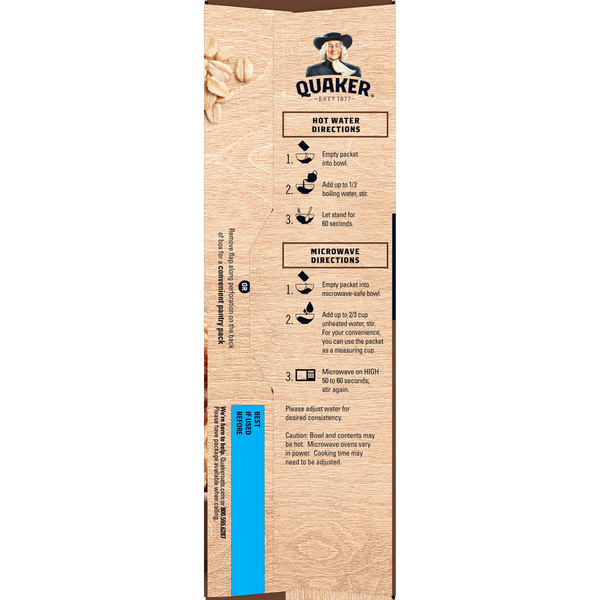 Quaker Fiber Instant Oatmeal Maple & Brown Sugar