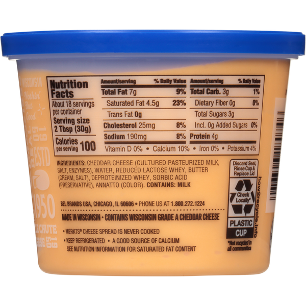 Merkts Cheese Spread, Sharp Cheddar