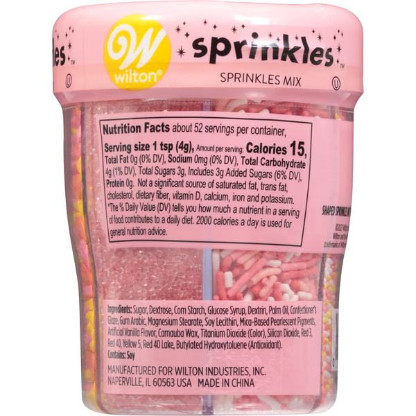 Wilton Sprinkles Mix, Primary Pinks