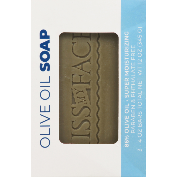 Kiss My Face Olive Oil Soap, Fragrance Free