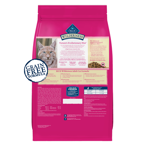Blue Buffalo Wilderness High Protein, Natural Adult Dry Cat Food, Salmon